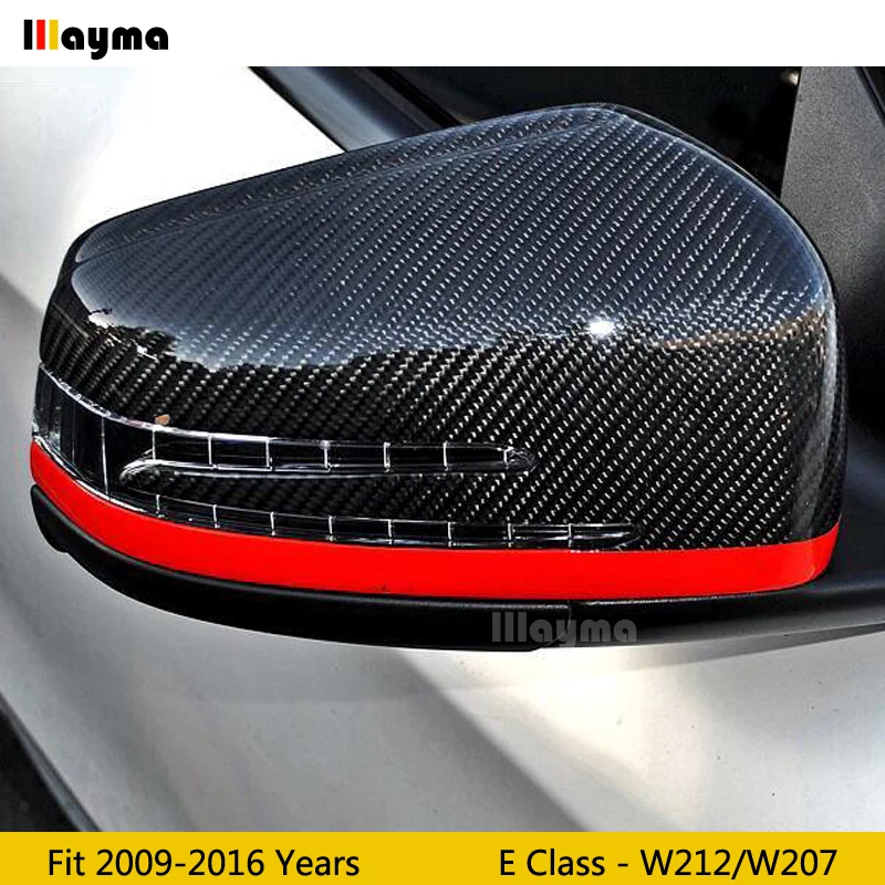 W212 сменная крышка зеркала из углеродного волокна для Benz E класса E300 E400 2012-2016 года