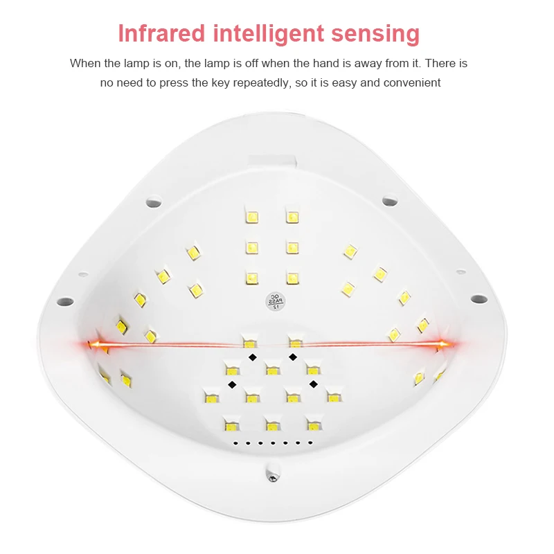 Сушилка для ногтей 4 скорости Интеллектуальная Индукционная фототерапия