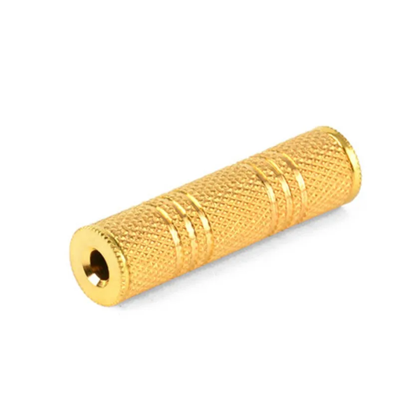 caton 3.5mm Jack Coupler Gold Plated 3.5 mm Female to 3.5mm Female Jack plug audio Stereo Coupler Socket Adapter connectors images - 6