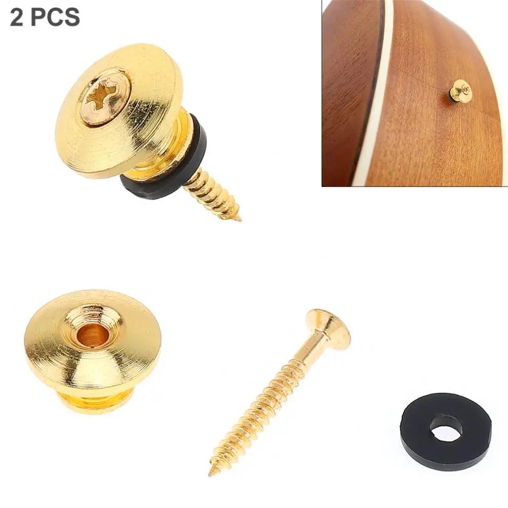 

Metal Material Guitar Suspender Buckle Electric Guitar Bass Strap Tail Nail Musical Instruments Parts & Accessories