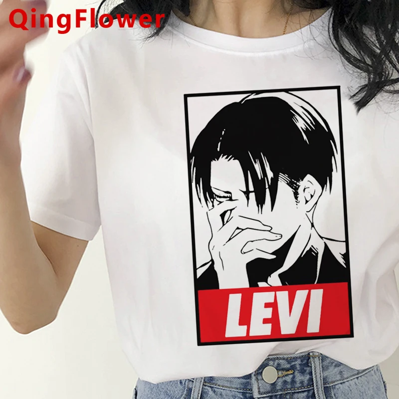 

Футболка с изображением атаки титанов, Женская Винтажная Футболка tumblr kawaii, белая футболка, топы, футболки, футболки с рисунком для женщин