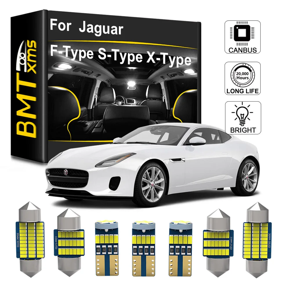 

BMTxms Canbus For Jaguar F-Type S-Type X-Type XF XFR XJ XJ12 XJ6 XJ8 XK8 XKR Coupe Sedan Cabrio LED Interior License Plate Light