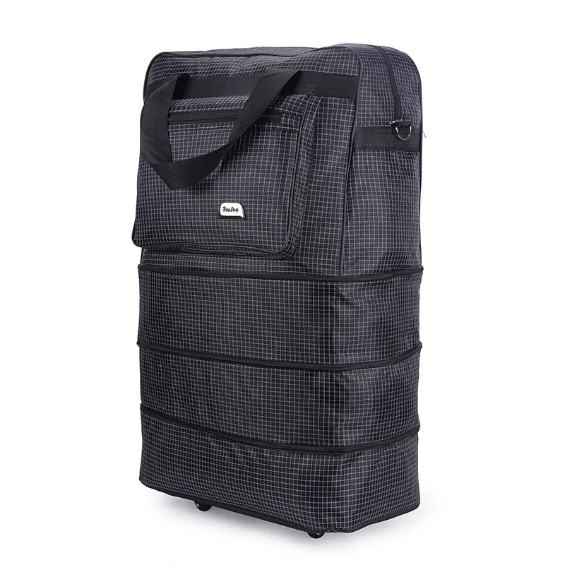 Large-capacity Universal Wheel Moving Bag Abroad Check Bag Short Trip Travel Bag Portable Telescopic Folding Cloth Bag