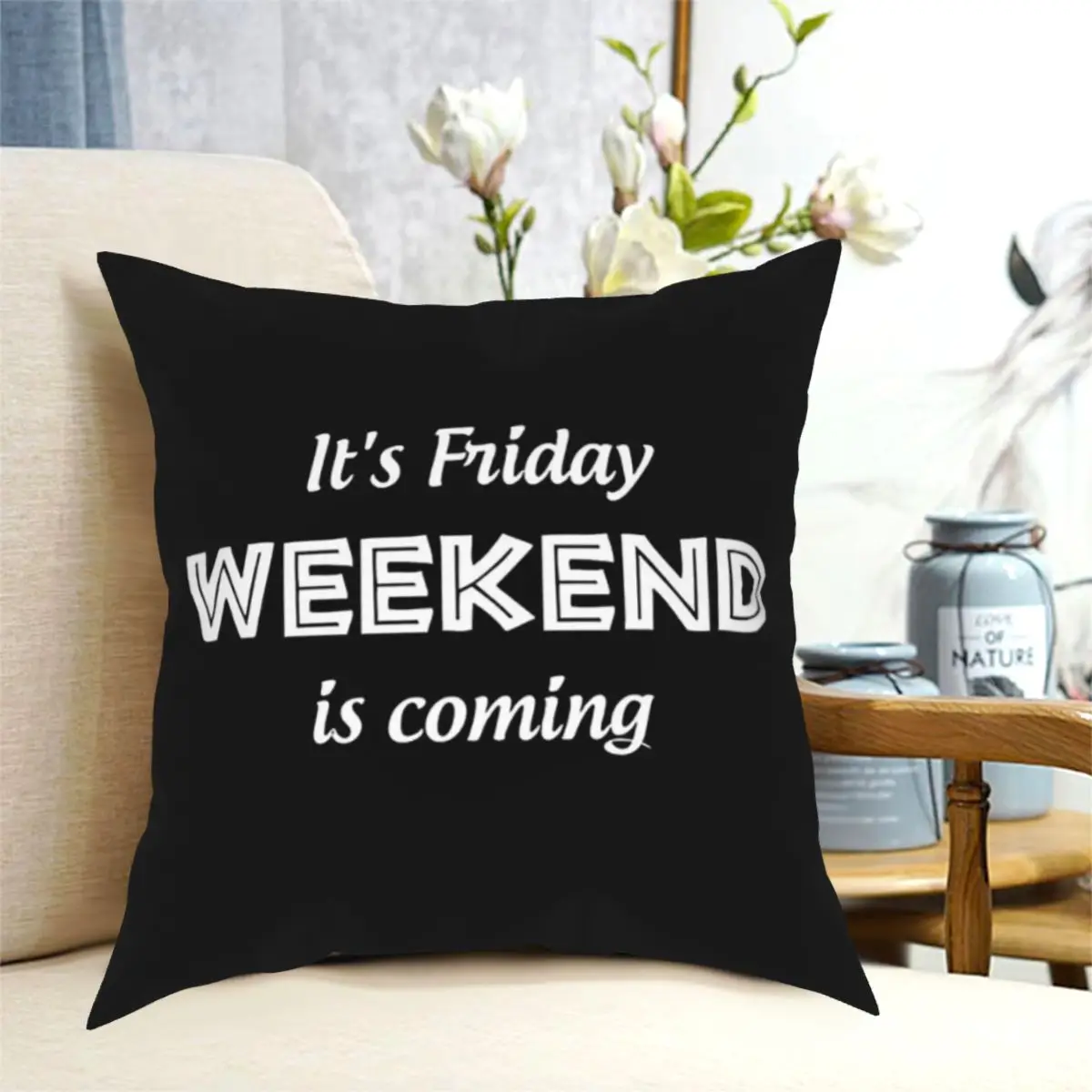 

Funny Week Beer It's Friday Weekend Is Coming Throw Pillow Cushion Cover Decorative Pillowcases Case Home Sofa Cushions 40x40