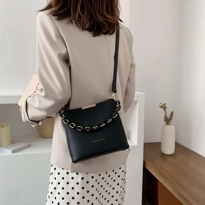 

Yuhua, 2020 new fashion handbags, casual simple korean version bucket bag, vintage woman shoulder bag, trend women messenger bag