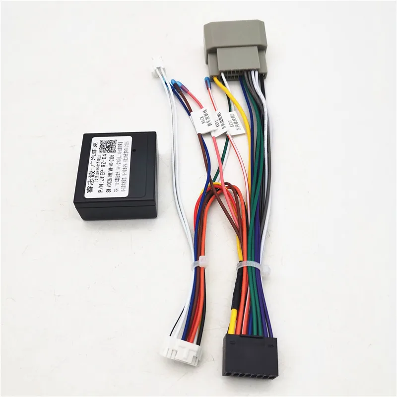 Автомобильный 16 контактный жгут проводов Android с can шиной для Jeep Wrangler JK (2008 2018)
