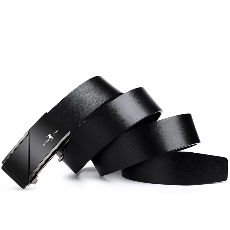 Ремень WILLIAMPOLO мужской с автоматической пряжкой люксовый брендовый из