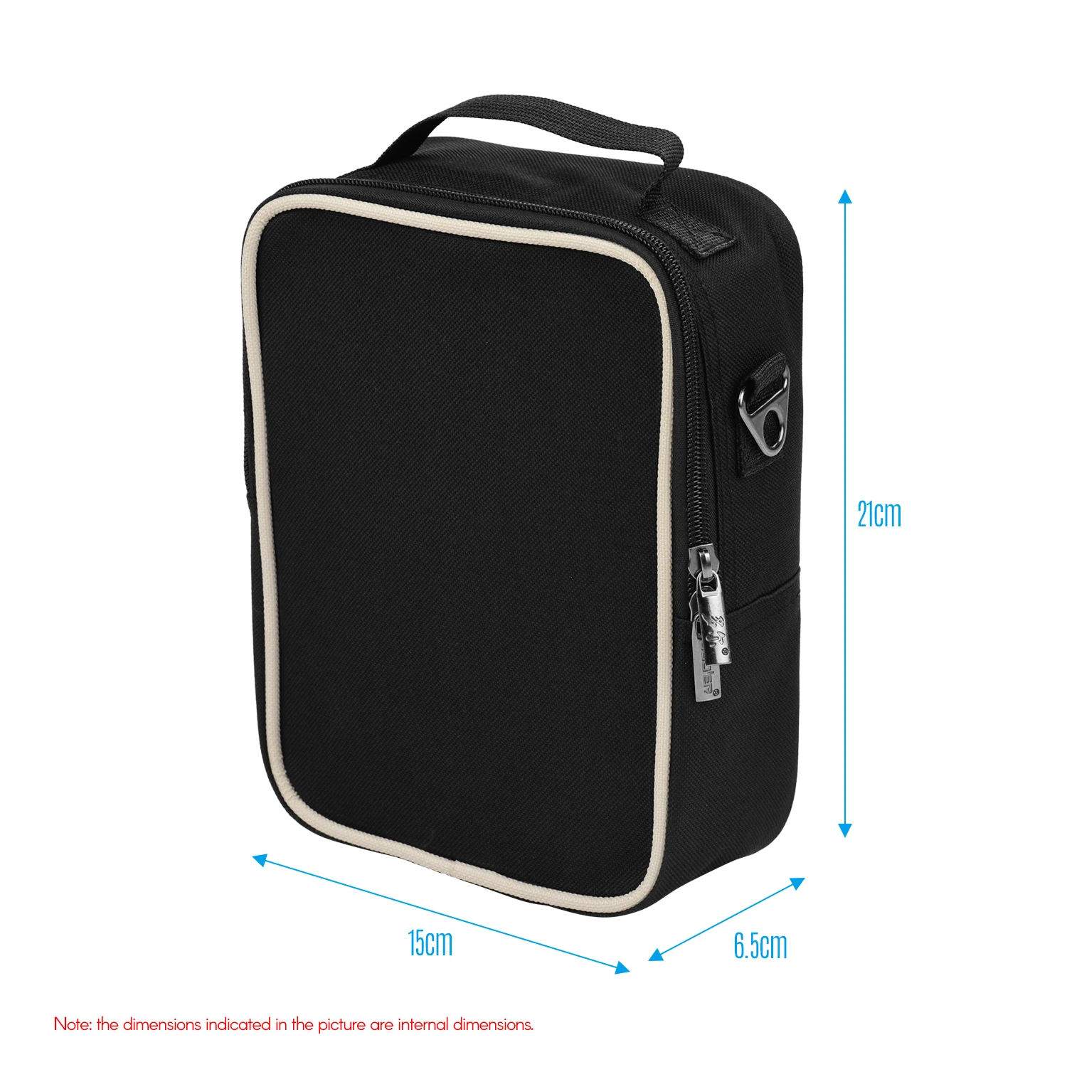

Portable Kalimba Storage Bag Waterproof Fabric Multi-Functional Thumb Piano Case Bag Mbira Gig Bag with Strap Brown for Square