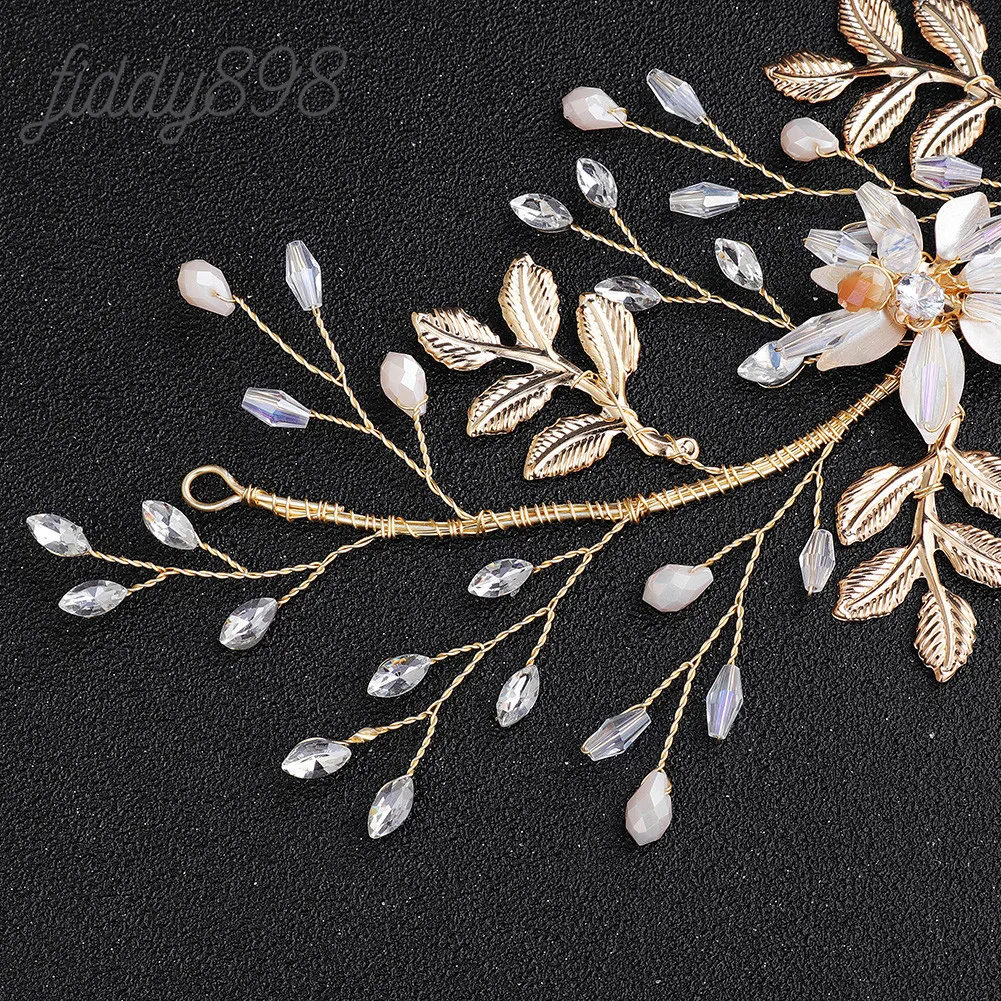 Винтажные золотые свадебные аксессуары для волос на выпускной женские заколки с