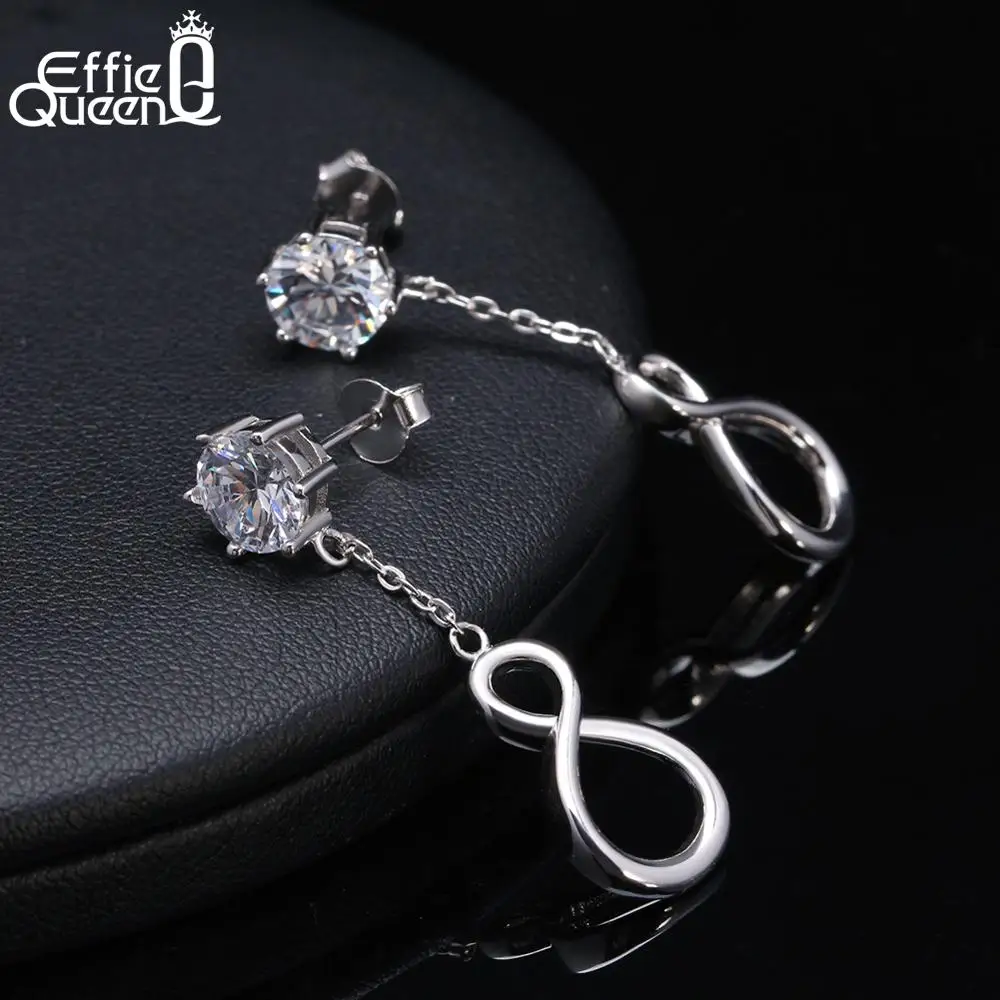 Женские серьги подвески из серебра 925 пробы с кристаллами|Серьги-подвески| |