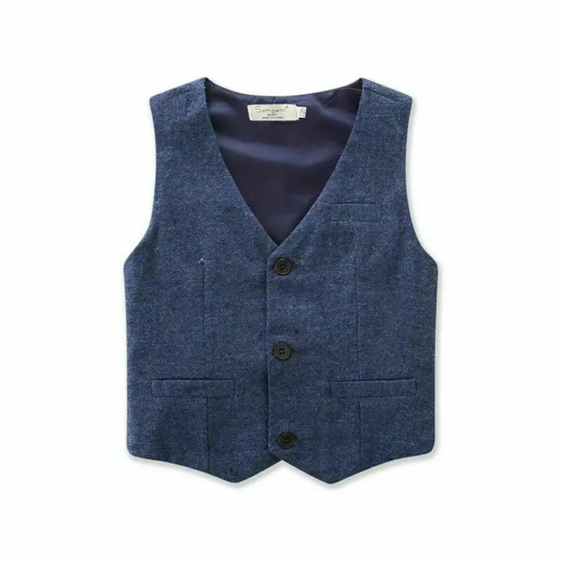 

Toddler Baby Boy Gentleman 3PCS Outfit Clothes Set Suit Waistcoat Shirt Pants
