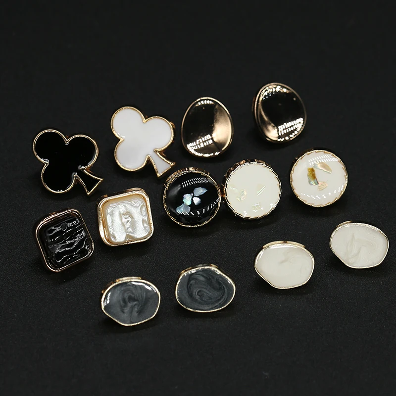 Жемчужная крошечная одежда золотая металлическая пуговицы декоративные