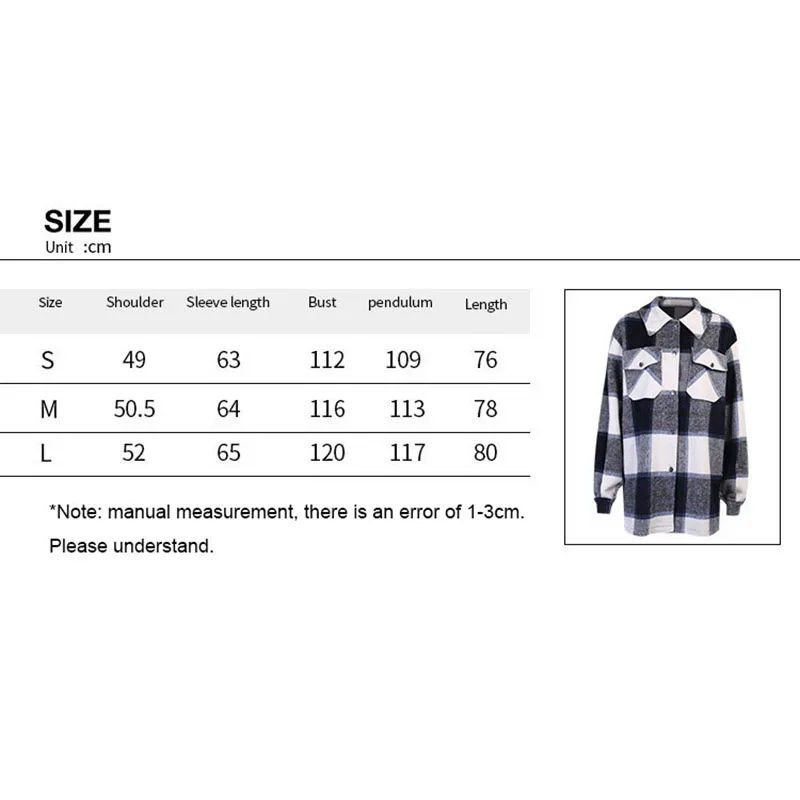 Новинка 2021 рубашка Heeatal в клетку с длинным рукавом Женская плотная клетчатая