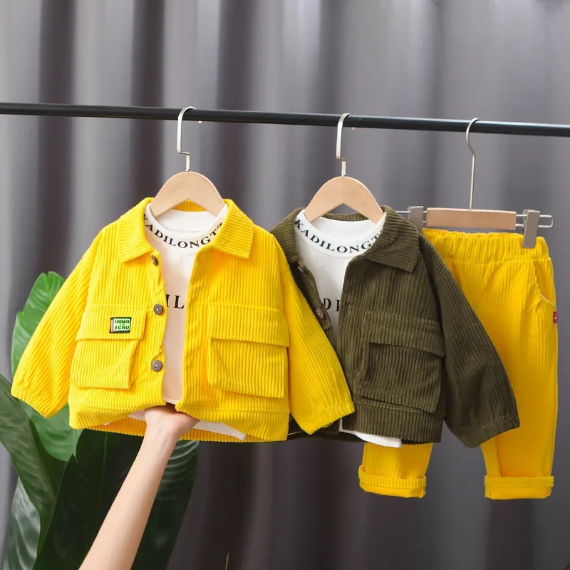 

3 шт./компл., куртка-бомбер, детская дизайнерская одежда для мальчиков, комплект детской одежды, повседневные брюки-карго, Детская толстовка