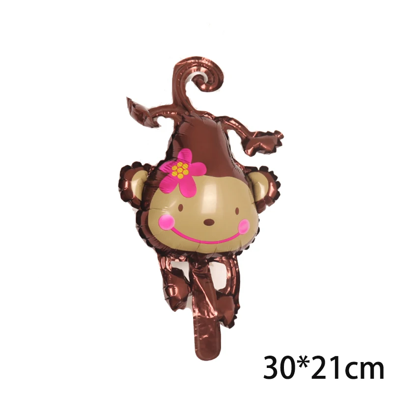 1Pc Jungle Animal Cute Monkey Helium Balloon Kids Safari Birthday Party Decor Zoo Theme Supplies Baby Shower Children's day Toy | Дом и