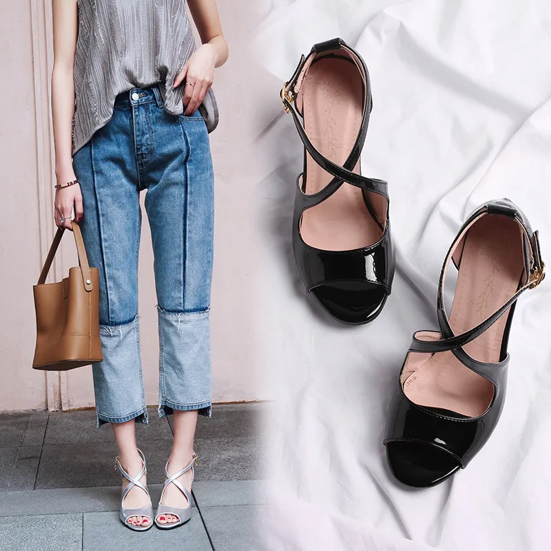 

ASUMER 2020 big size 33-45 women sandals peep toe buckle sexy thin high heel dress party wedding shoes summer sandals woman