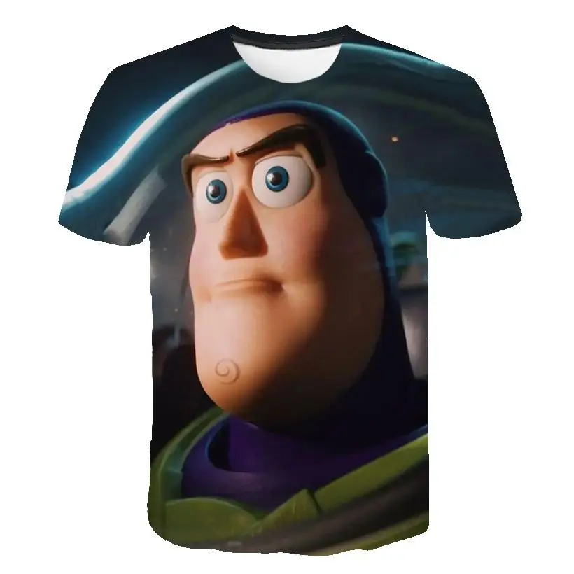 3d Toy Story 4 Harajuku/детская одежда с героями мультфильмов летний Забавный Топ для