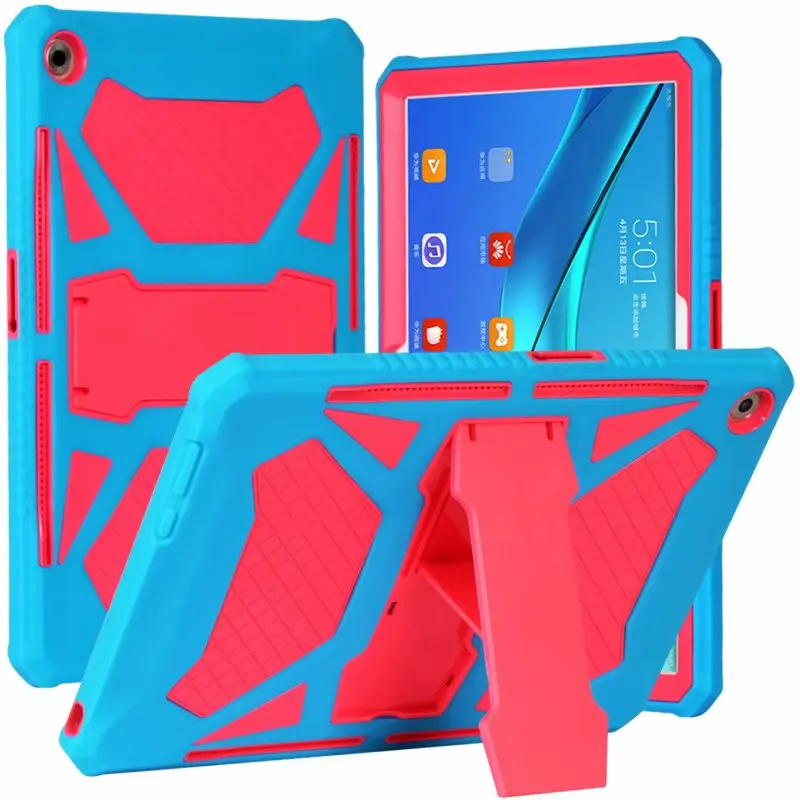blue pink Сверхпрочный защитный чехол для huawei MediaPad M5 Pro чехол s из поликарбоната и силикона с откидной крышкой для huawei MediaPad M5 Pro 10,8 CRM-AL09 CRM-W09 CRM-AL19 - Цвет: blue pink