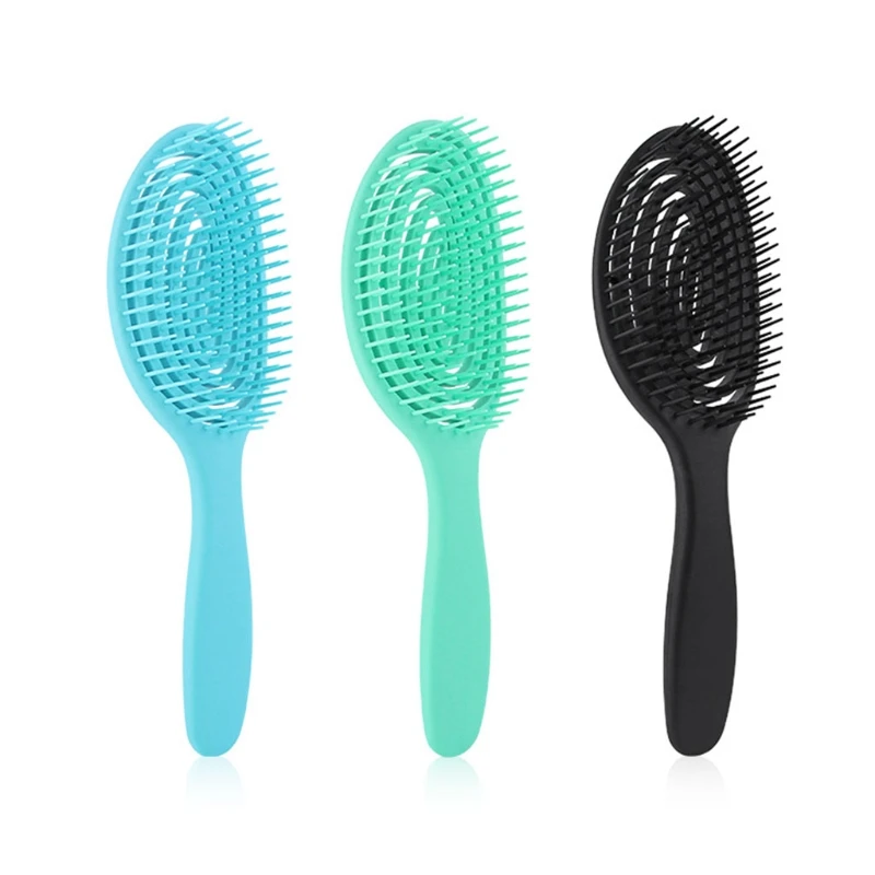 

Professional Vented Hair Detangling Brush Comb Anti-Static Scalp Massage Wet Dry Hairs Combs Hairdressing Styling Tools for 094E