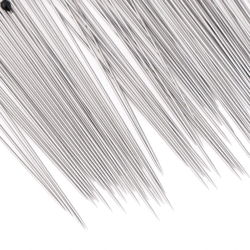 100 шт насекомое шпильки образцы из нержавеющей стали с пластиковой коробкой для