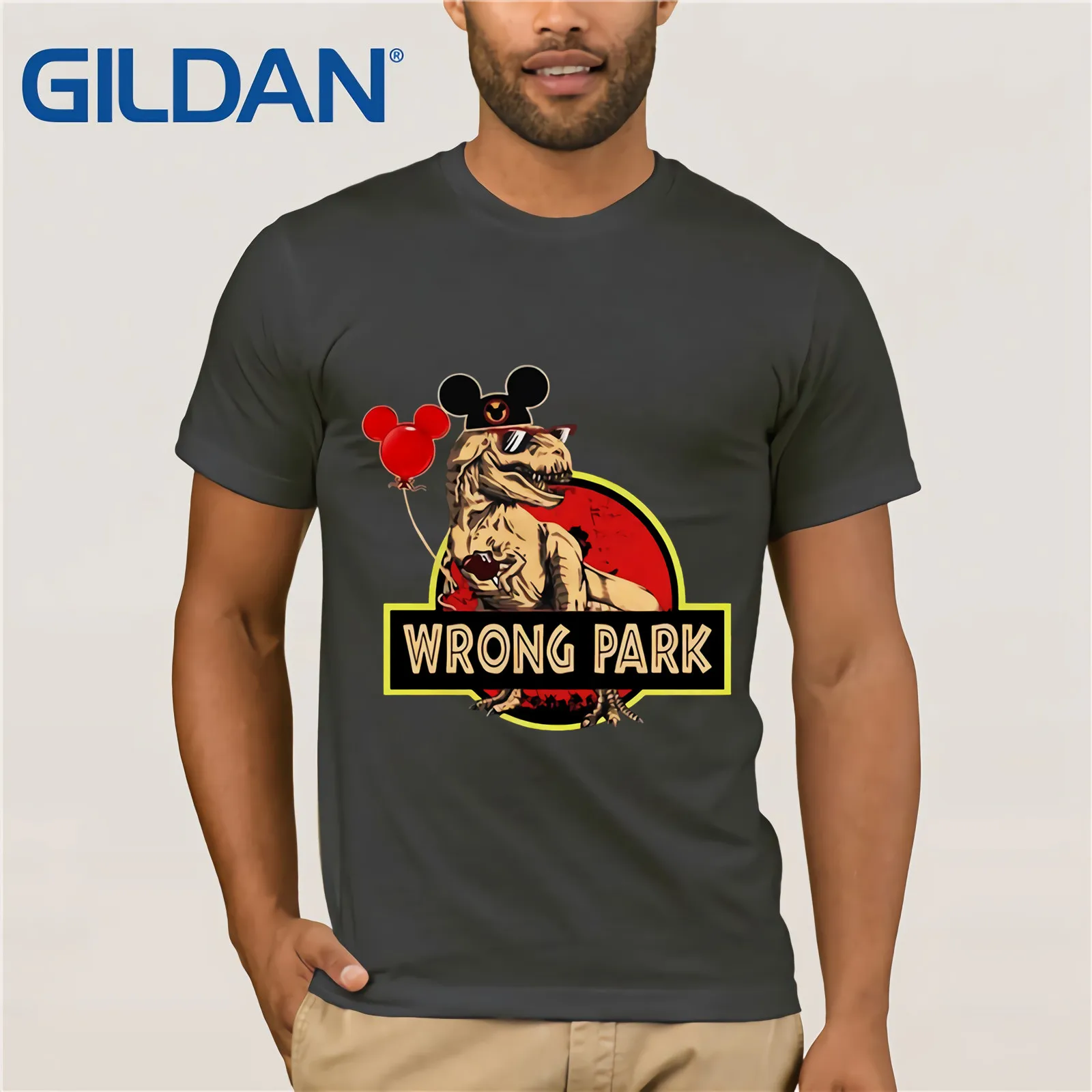 Футболка с принтом World Wrong Park 2019 Летняя мужская футболка коротким рукавом |