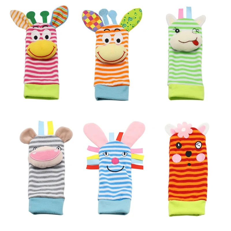 Носки для младенцев детские носки погремушка с героями мультфильмов игрушки