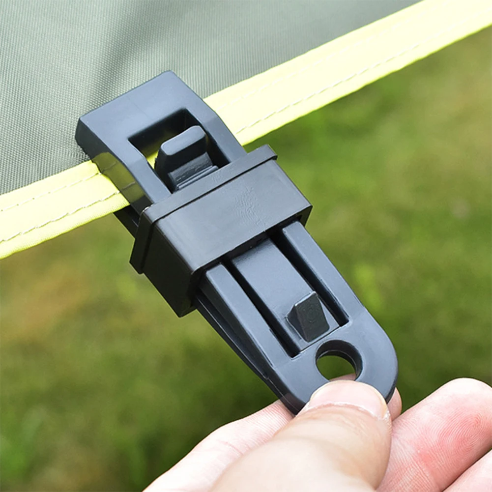 

4/10pcs Tent Clip Outdoor Camping Tent Alligator Clip Plastic Pull Point Hook Buckle Clamp Awnings Pull Point Clip Accessorie