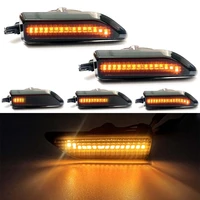 for mini countryman f60 2017 2018 2019 2020 2021 smoked dynamic amber led side marker lights sequential flowing turn signal lamp