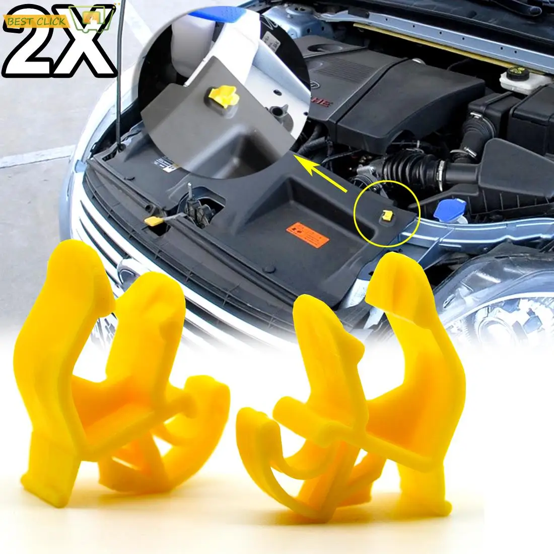 2 шт./компл. фиксатор капота зажим-фиксатор W709046S300 для Ford Transit Mondeo Ranger Sierra Escort S-Max