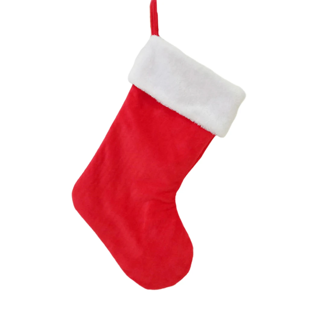 

Christmas Stocking Party Decoration Velvet Xmas Stocking For Holding Gift Santa Claus Candy Present Bag