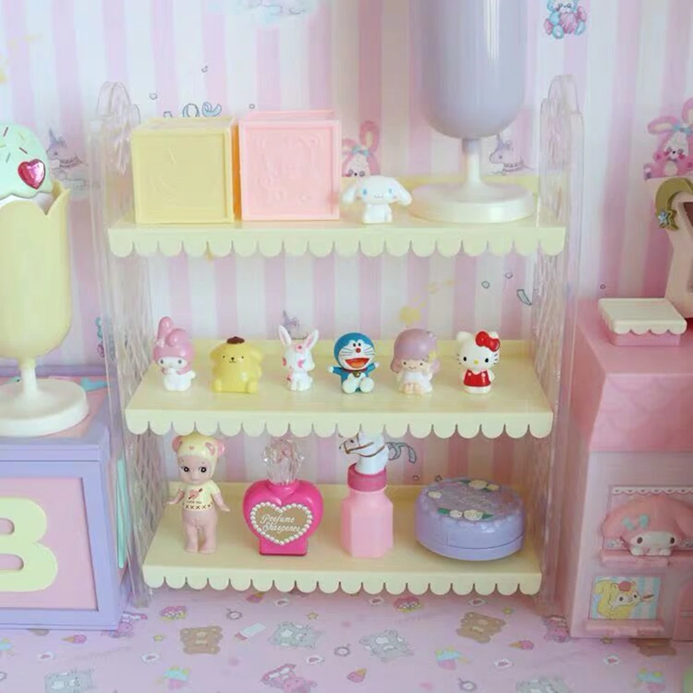 Настольная Складная трехслойная настольная декоративная подставка для хранения