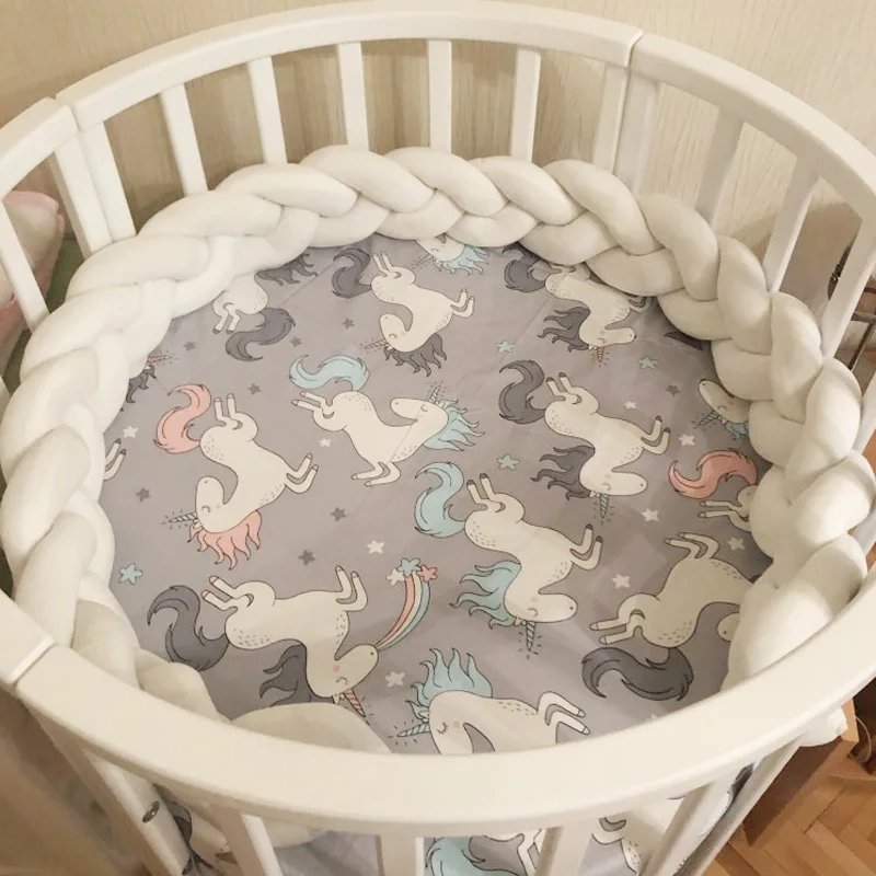 150 см детская кровать бампер узел длинный ручной работы плетеная коса плюшевая