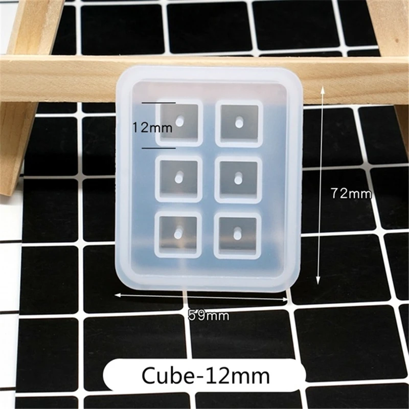 Ожерелье браслет бусины кубик прессформы шар форма полимерная силиконовая