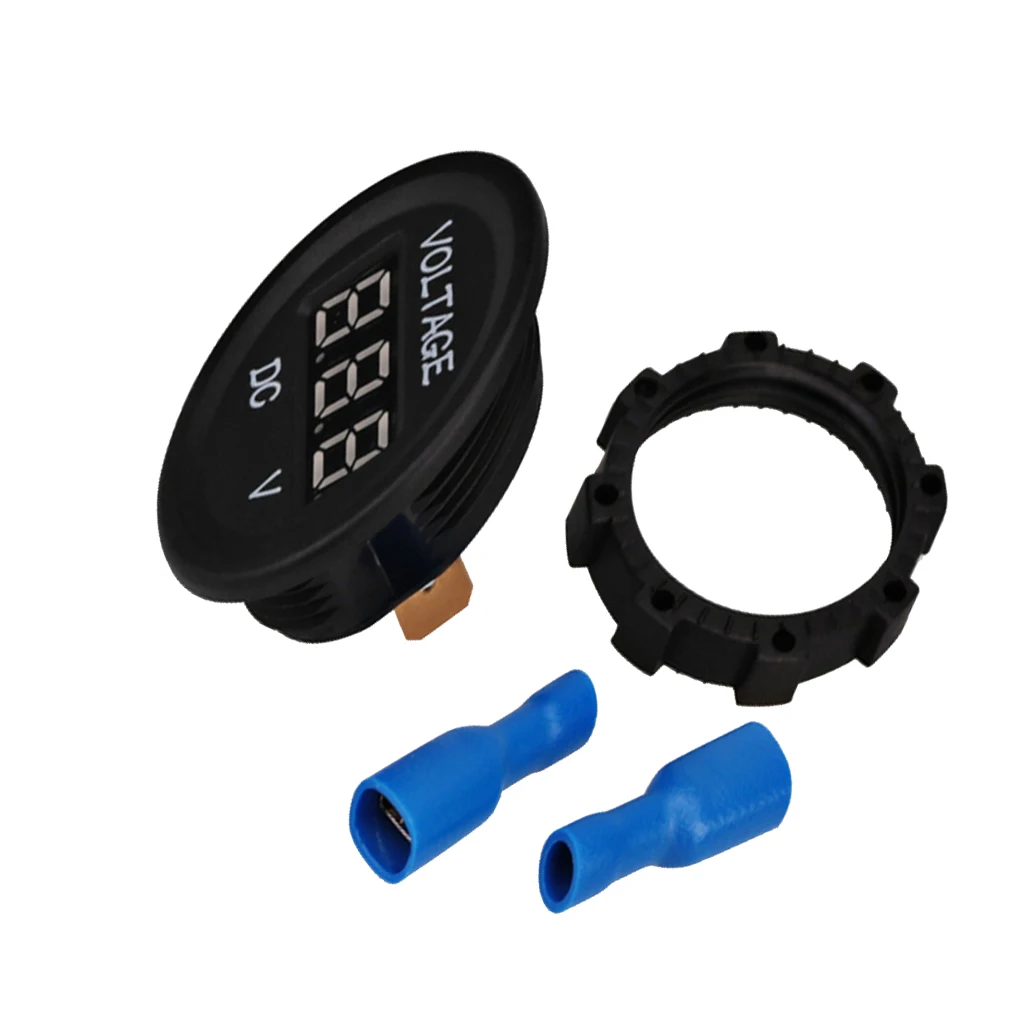 Универсальный DC 12V 24V Автомобильный мотоцикл цифровая панель вольтметр датчик