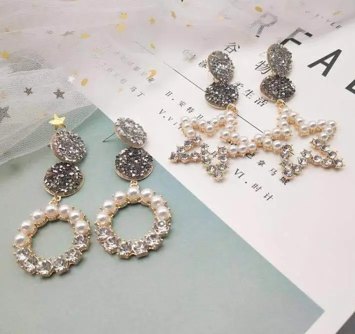 Новое поступление RscvonM Модная бижутерия звезда с пентаграммой металлическая