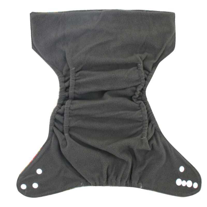 Pororo baby reusable cloth diaper with double leg gusset, size adjustable bamboo charcoal ecological diapers