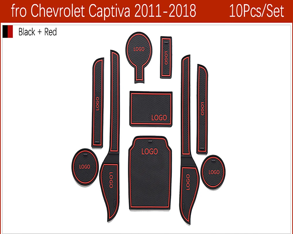 Резиновый противоскользящий коврик для Chevrolet Holden Captiva 2011 ~ 2018 накладка на чашку с