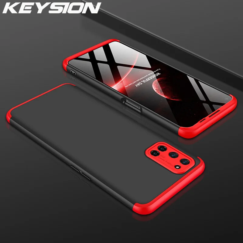 KEYSION 3 в 1 чехол для телефона OPPO Realme X2 Pro 5 XT X Q C2 K3 360 полная задняя крышка A5 2020 A9 Reno 2Z