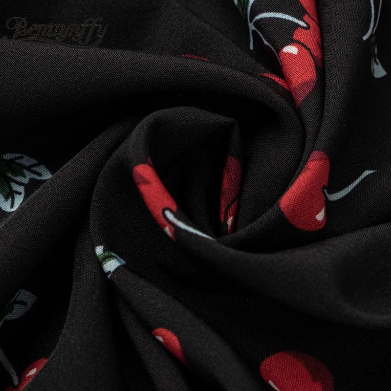 

Benuynffy Women Blouse Shirt Autumn Fashion Long Sleeve Woman Blouses Casual Fruit Print Spring Blouse 2020 New Women O-Neck Top