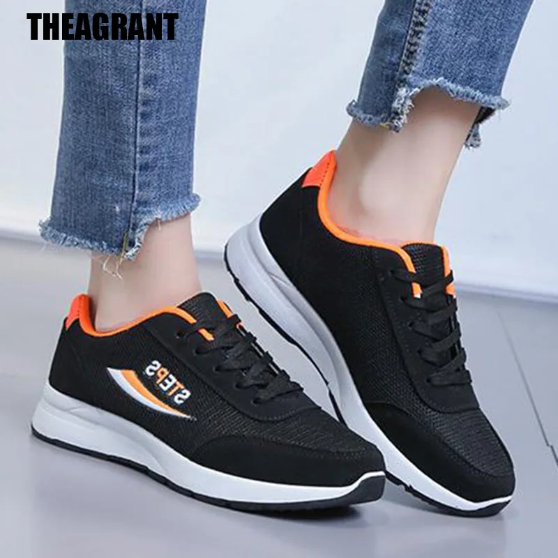 

THEAGRANT Fashion Women Sneakers Platform Casual Shoes Woman Breathable Mesh Lace Up Autumn Zapatos De Mujer Sneakers WSN2014