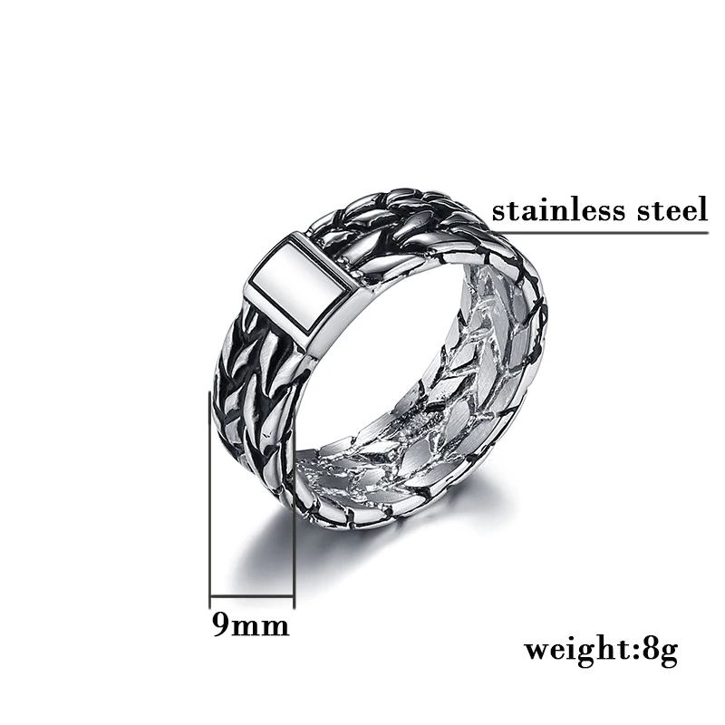 Ювелирное кольцо из нержавеющей стали серии Будда Эллен модное серебряное для