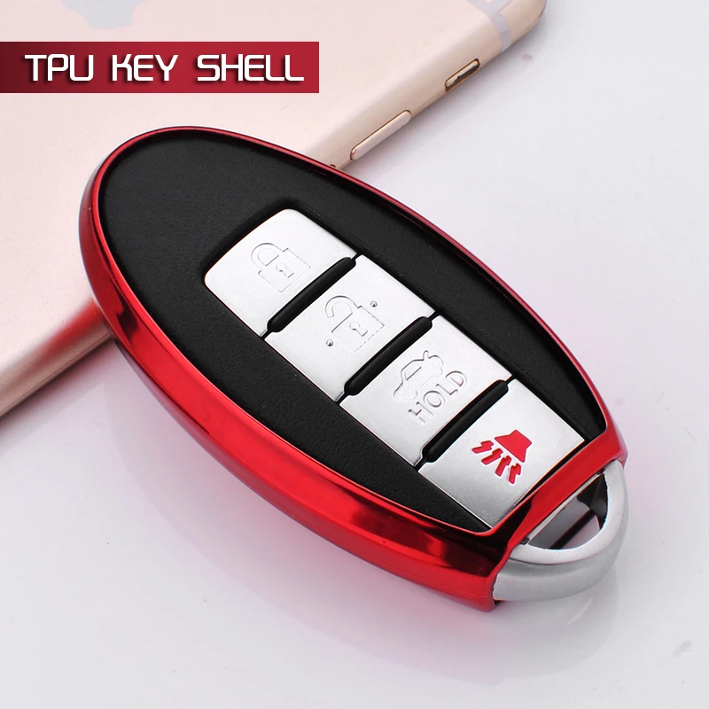 

Soft TPU Car Key Cover Case Bag Shell Holder for Nissan Teana X-Trail Qashqai Note Livina Sylphy Tiida Sunny Murano Juke Key