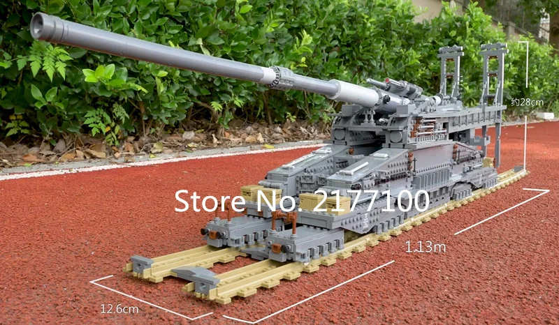 KAZI 10005 WW2 высокотехнологичная серия тяжелая модель Густава набор классических