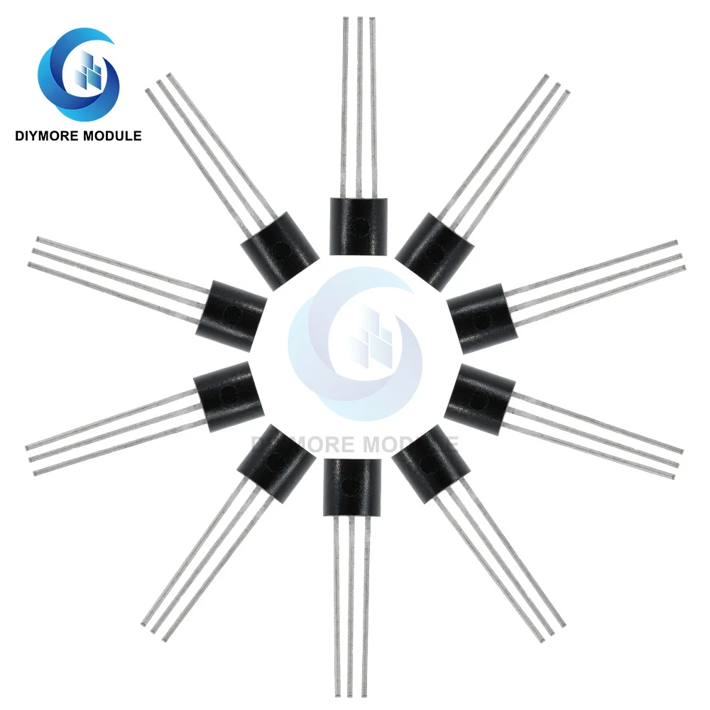 Цифровой термометр DS18B20 10 шт. датчик температуры микросхема IC 1 провод Φ 3 0-5 5 В для