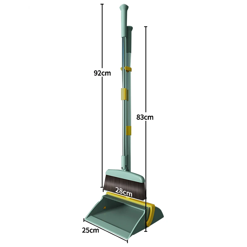 

Home Cleaning Broom Set Soft Comb Teeth Multifunction Household Dustless Dustpan Cleaning Set Magic Dust Brooms Set