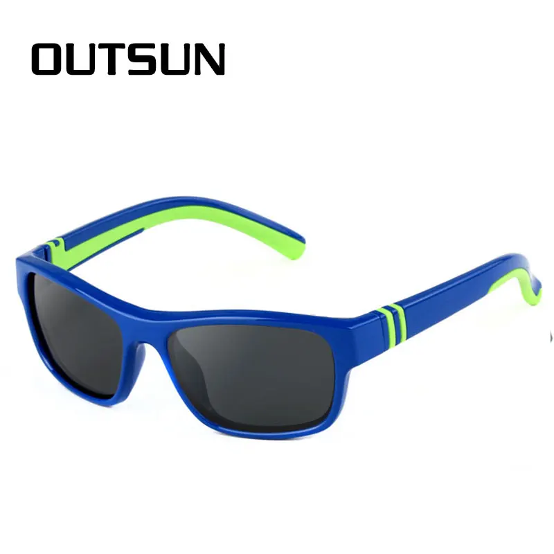 Солнцезащитные очки OUTSUN из мягкой резины 2020 Поляризованные для детей TR90