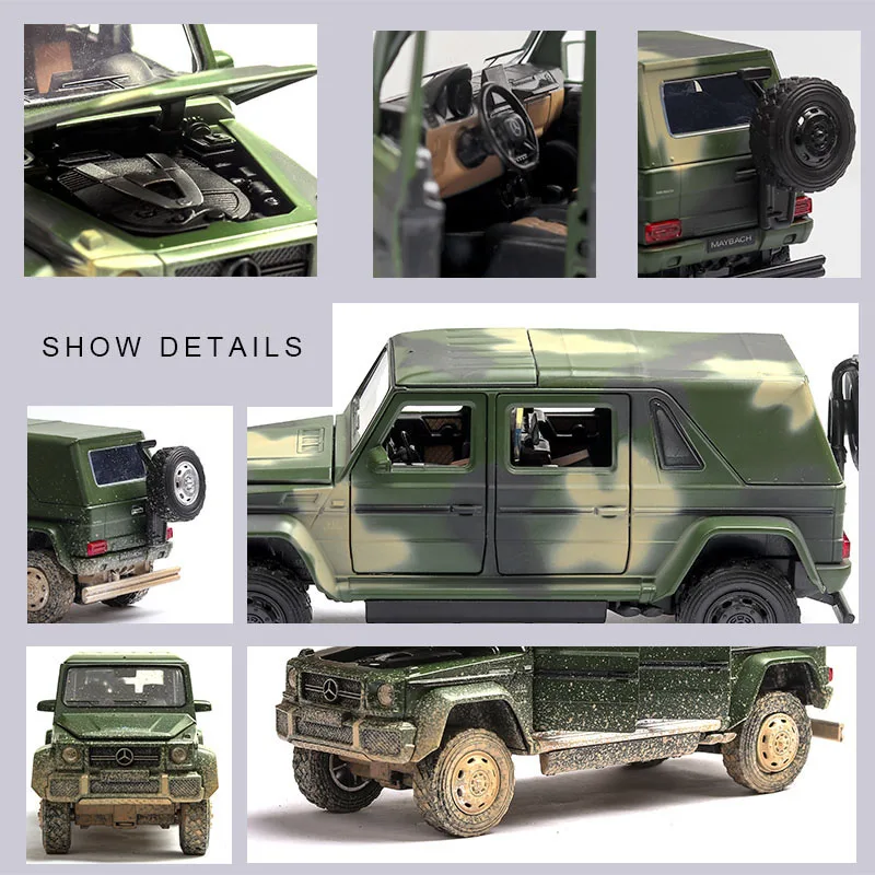 Maybach G650 Модель литья под давлением 1/32 из металлического сплава высокая имитация