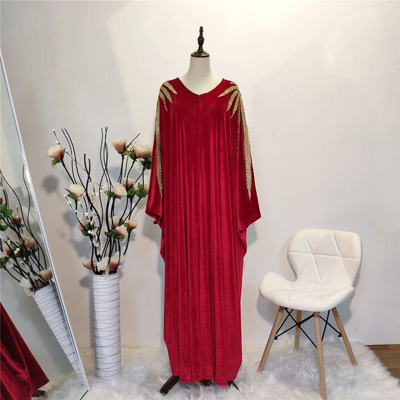 Бархатная мусульманская абайя кимоно хиджаб платье Abayas для женщин Elbise одежда