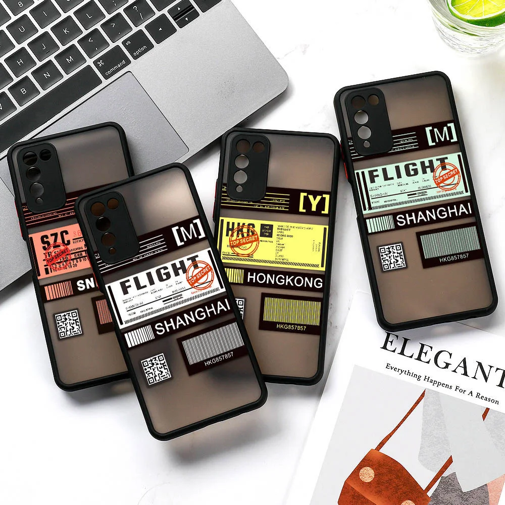 Honor 50 Case For Huawei P30 Lite P40 Pro P50 Case Shockproof Label Funda Honor 50 60 70 30 20S 30S 8X 9A 9X 10X Lite Back Cover