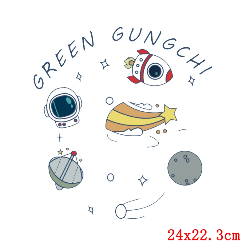 Праджня для переноса утюгом пространство нашивка с космонавтом теплопроводная